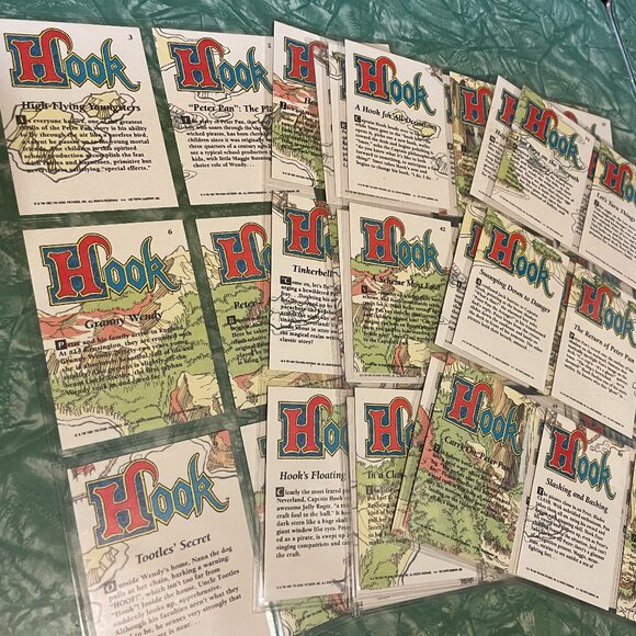 *♪ Topps 1991 Hook Movie Cards 63 Glossy Cards in plastic binder sleeves *♪ - Picture 6 of 6